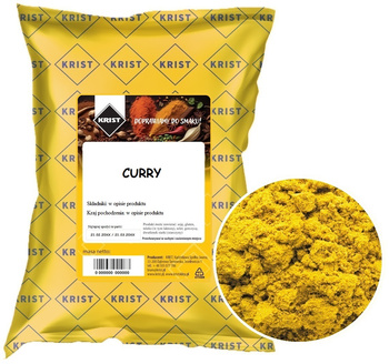 Przyprawa curry indyjskie BEZ SOLI 1000g KRIST