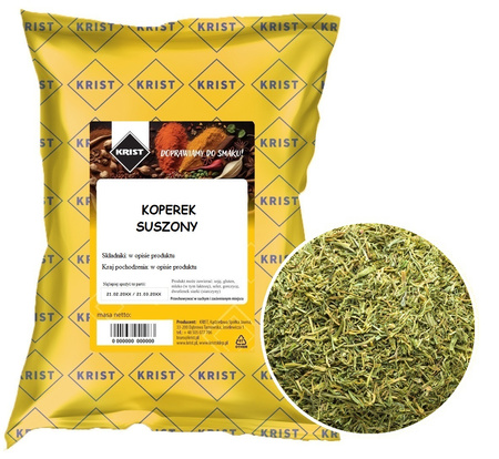 Koper koperek suszony igła 1000g KRIST