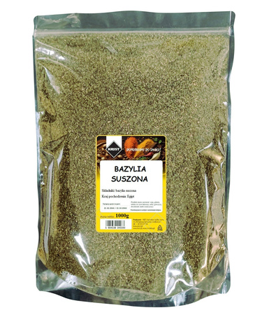 Bazylia suszona naturalna 1000g 1 kg KRIST