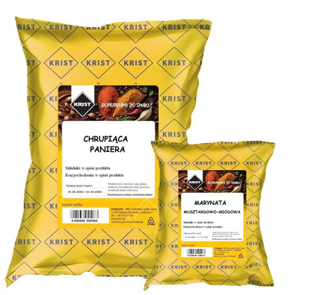 Chrupiąca panierka + marynata o smaku muszt-miod 1,1kg KRIST