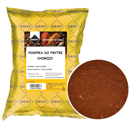 Posypka smak chorizo do frytek ziemniaków popcornu 1000g KRIST
