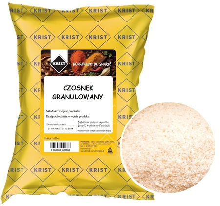 Czosnek granulowany 1000g 1kg KRIST