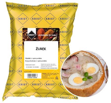 Żurek zupa mieszanka danie 1000g 1 kg KRIST