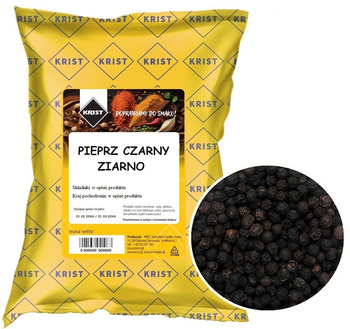 Pieprz czarny ziarnisty 1000g 1kg KRIST