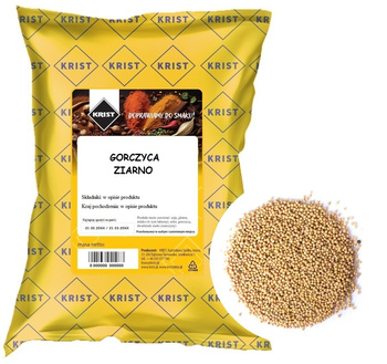 Gorczyca biała ziarno 1 kg KRIST