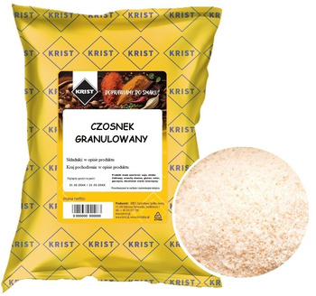 Czosnek granulowany 1000g 1kg KRIST