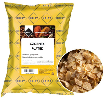 Czosnek naturalny suszony płatek 500g KRIST