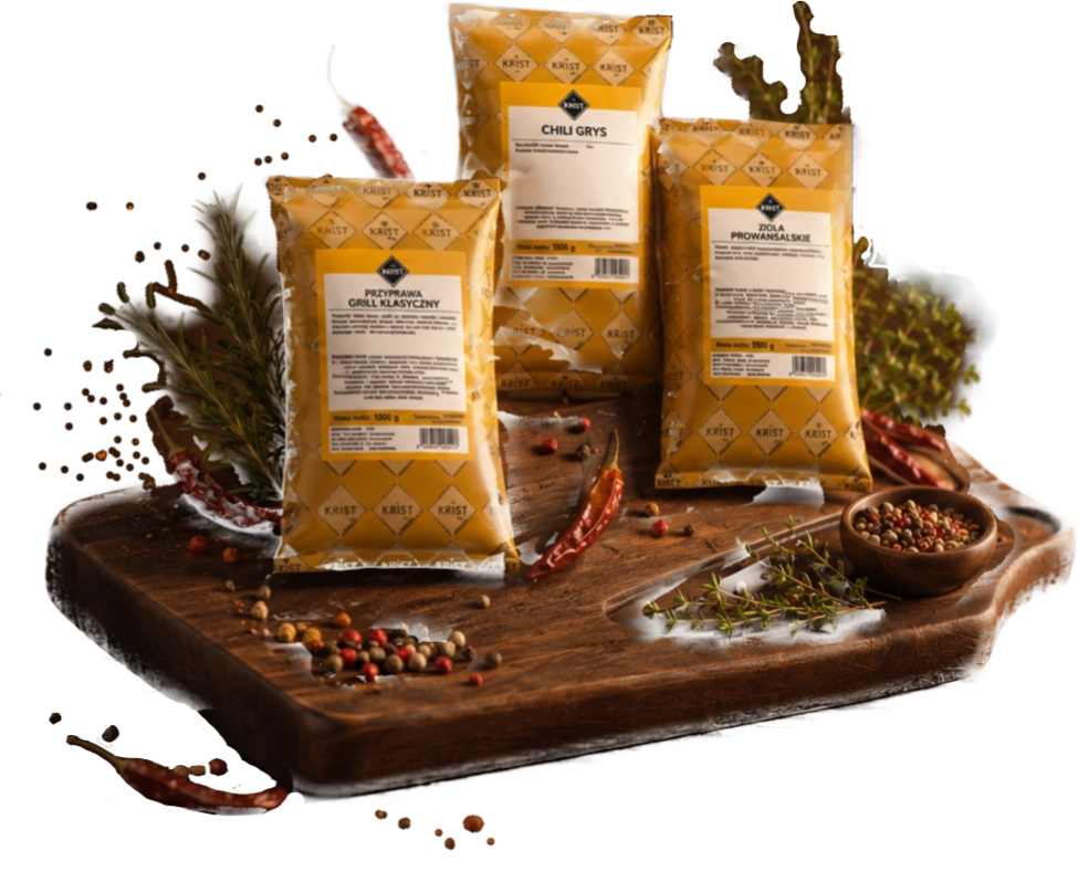 Produkty KRIST z naturalnymi przyprawami